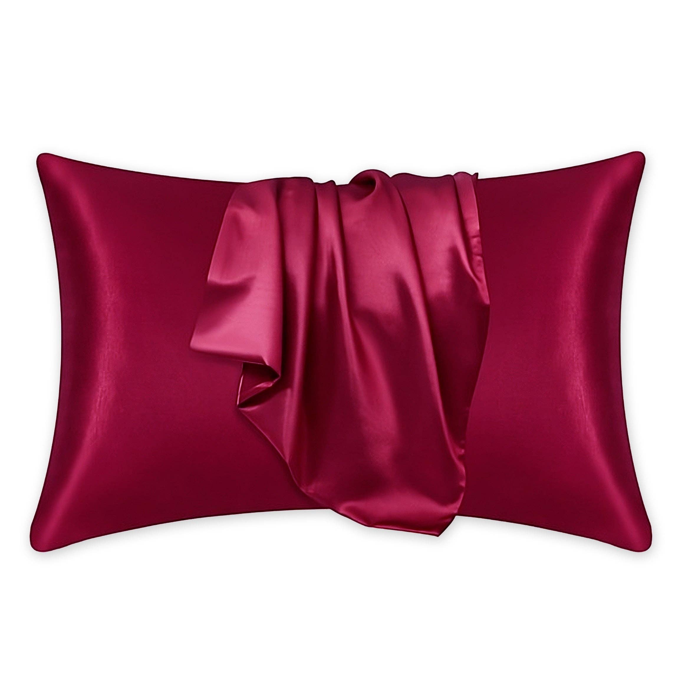 Red Satin Pillowcase 60 x 70 cm