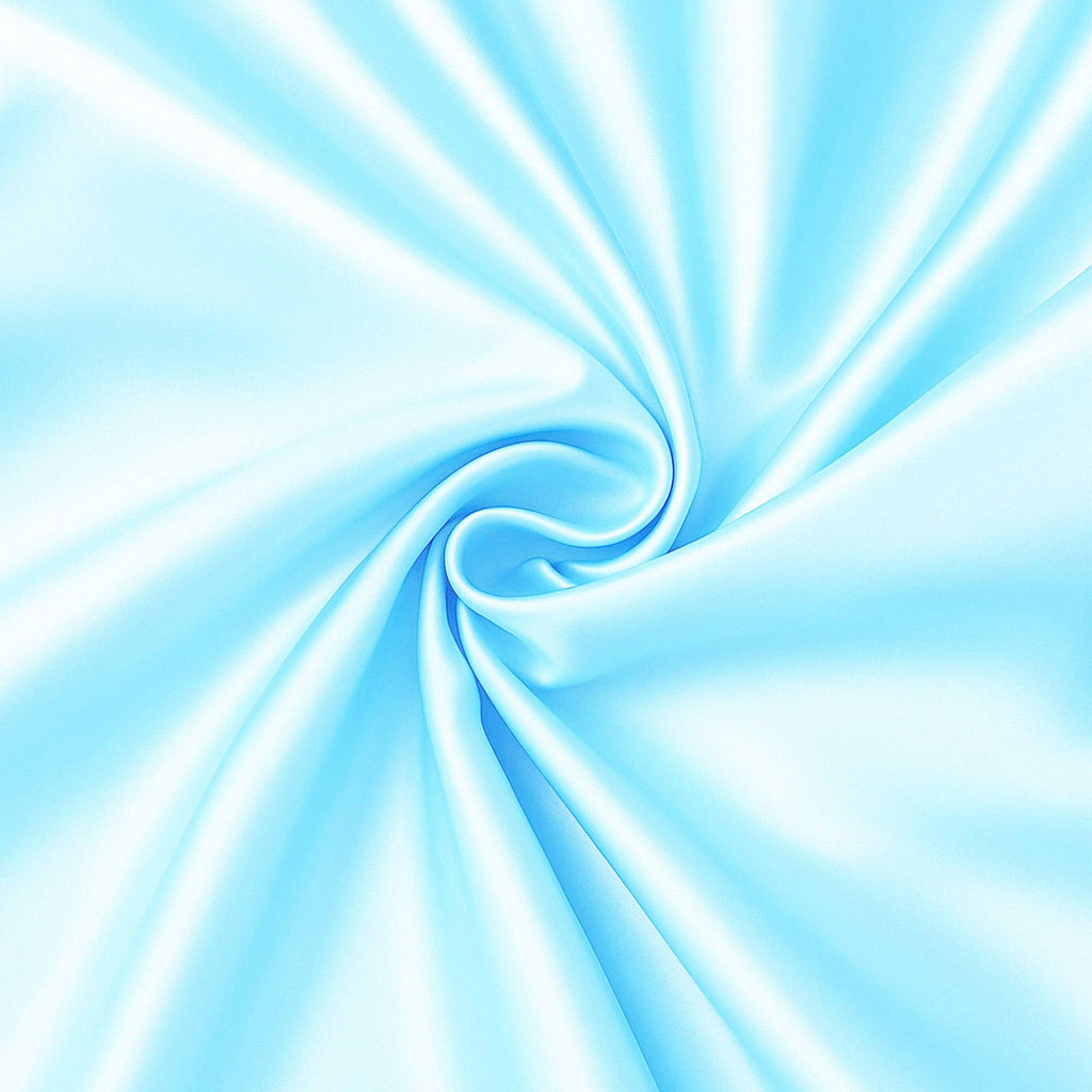 Light Blue Satin Pillowcase  60 x 70 cm