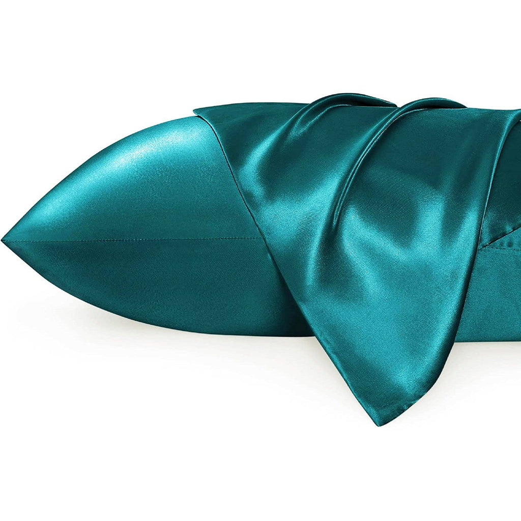 Turquoise Satin Pillowcase 60 x 70 cm