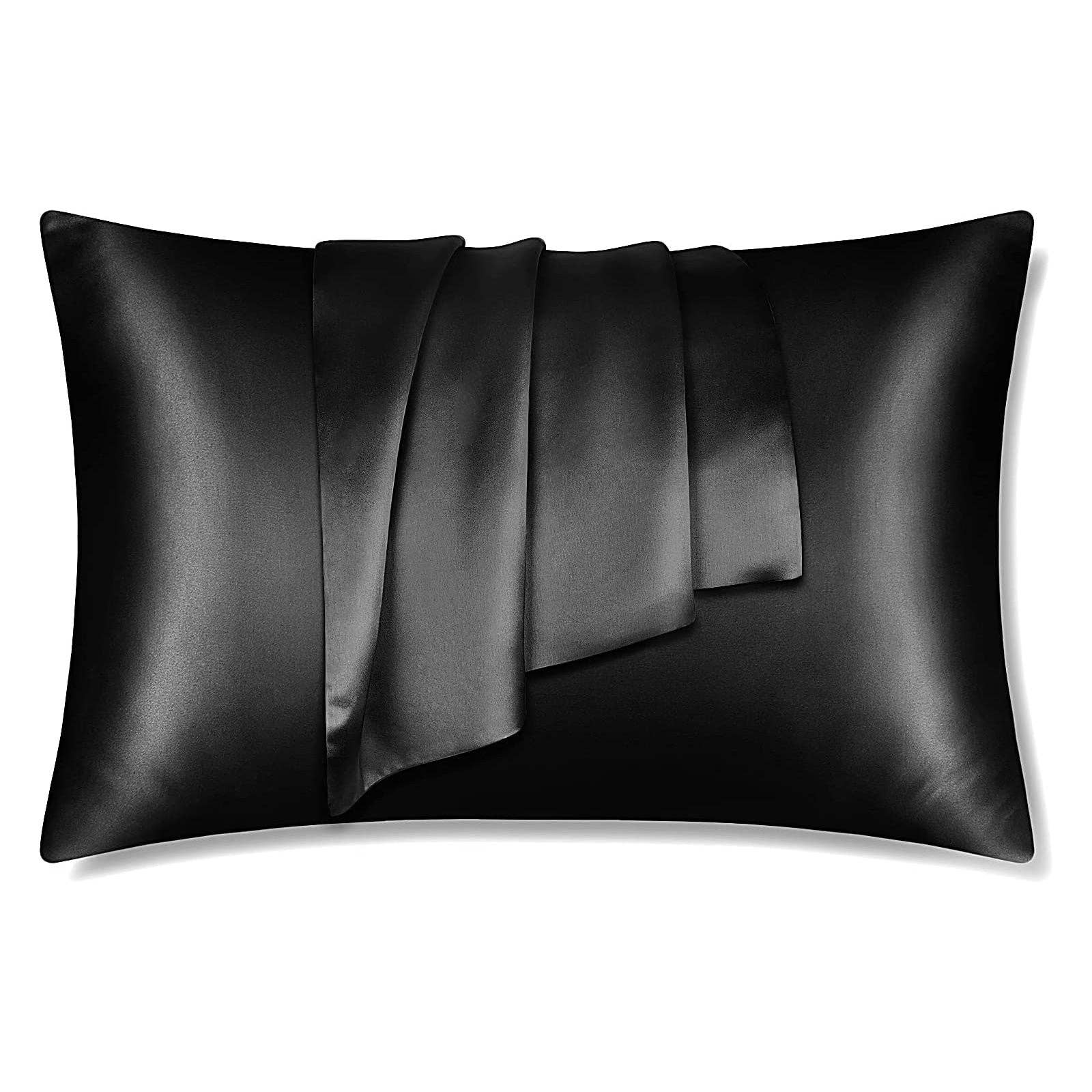 Black Satin Pillowcase 60 x 70 cm