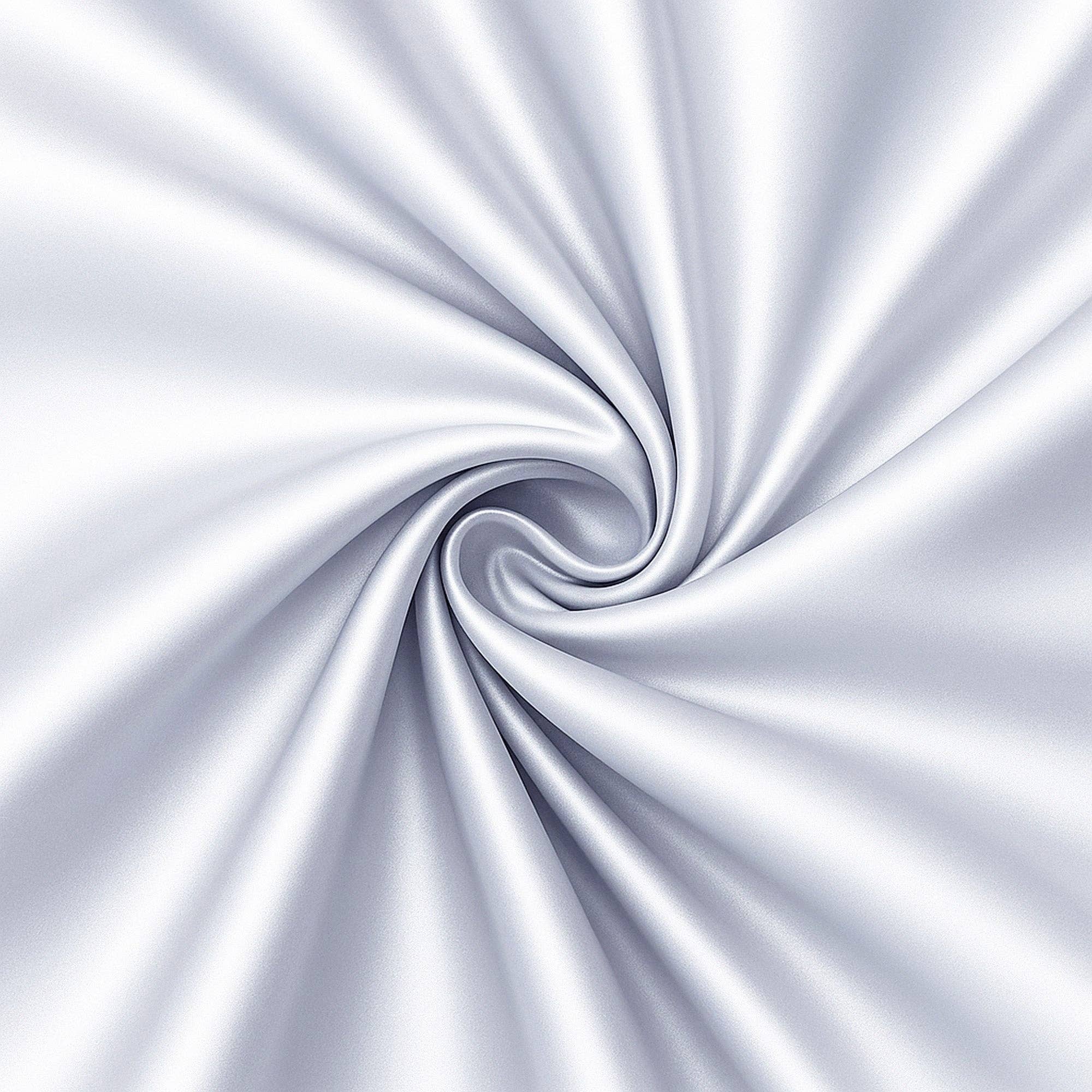 Silver Grey Satin Pillowcase  60 x 70 cm