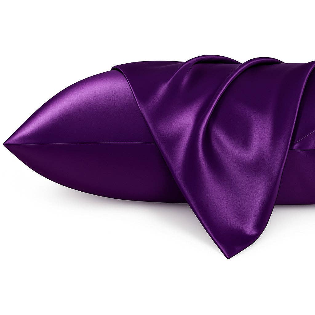 Purple Satin Pillowcase 60 x 70 cm