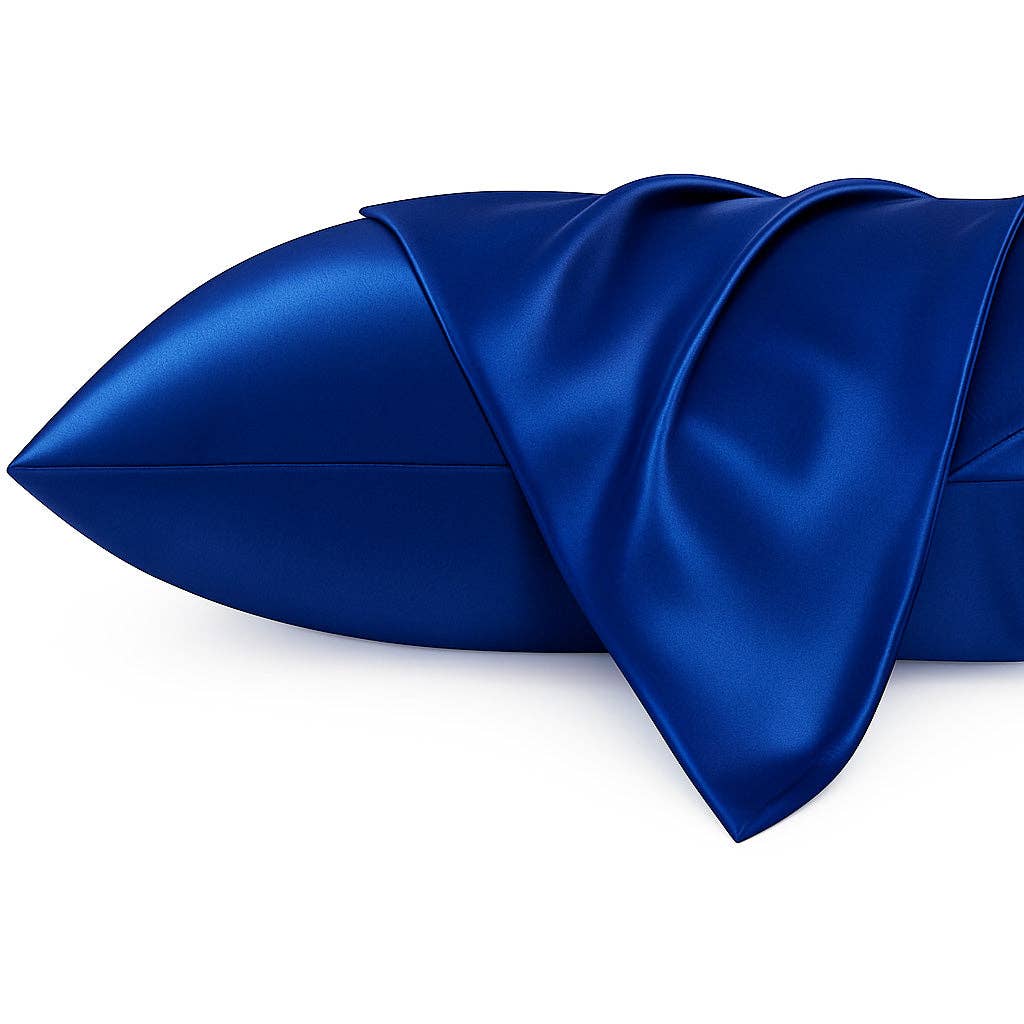 Dark Blue Satin Pillowcase  60 x 70 cm