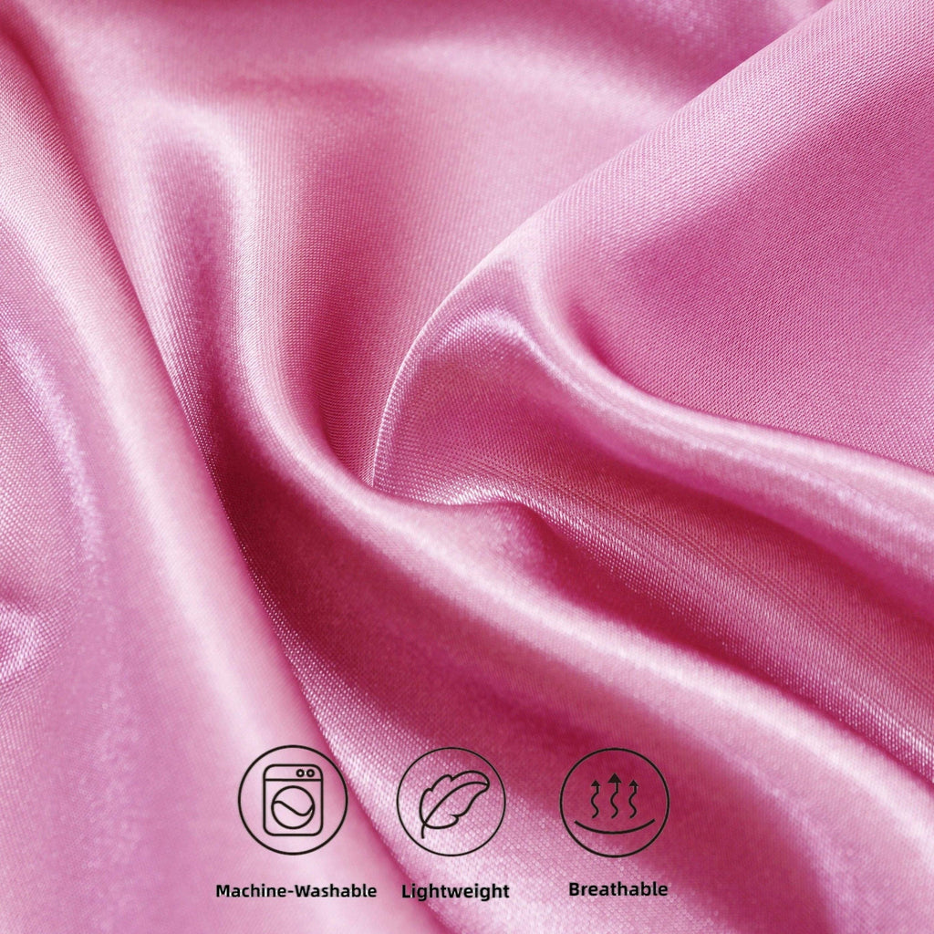 Light Pink Satin Pillowcase 60 x 70 cm